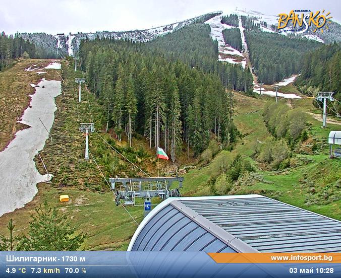 Банско ски уеб камера - Шилигарника